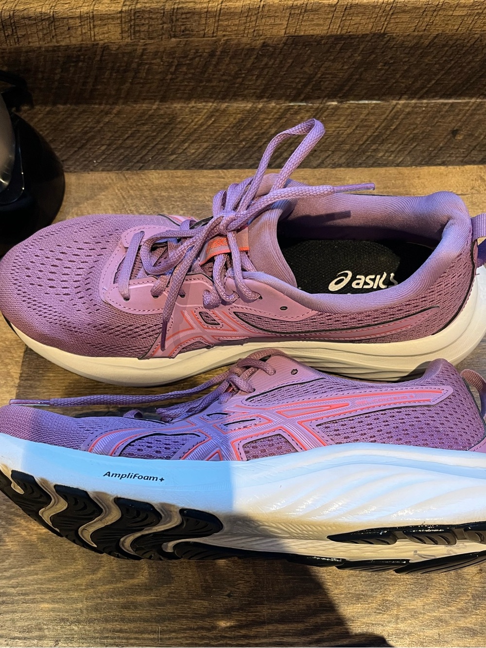 ASICS Women's Lavender/Pink Athletic Running Shoes